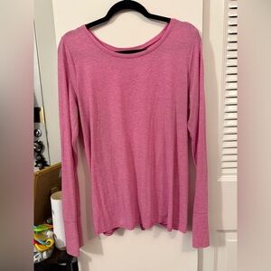 GapFit Pink Long Sleeve Women's Top with Open Back